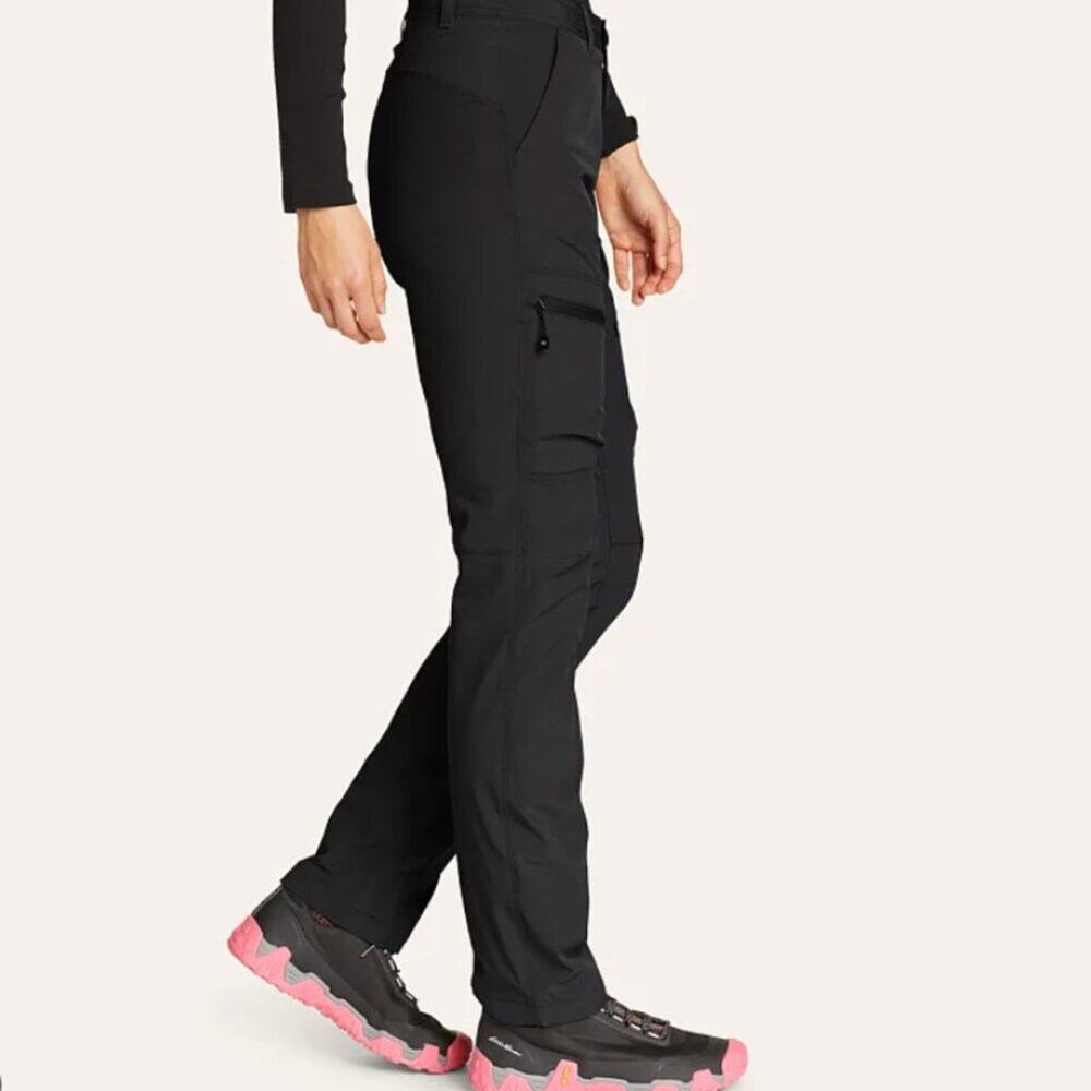 NWOT Eddie Bauer Women's Black Fluxion Fleece Lined Pant Size 14
